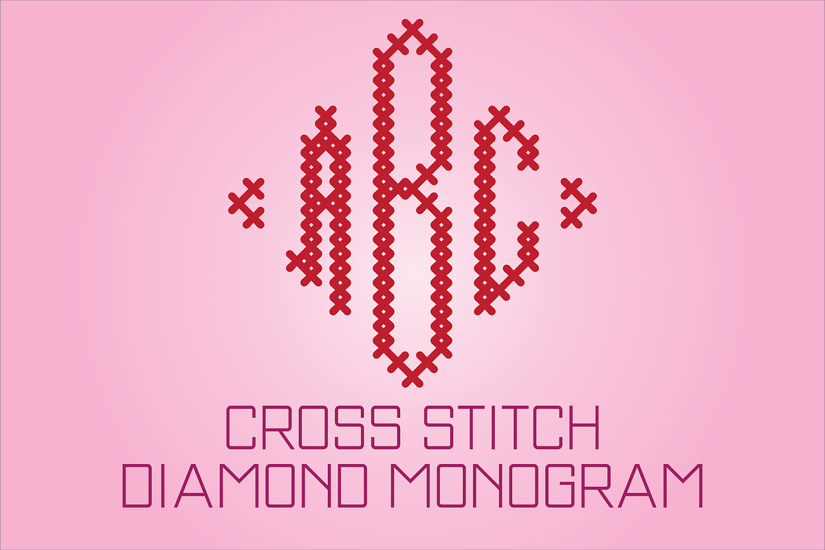 Cross Stitch Display Font Bundle, a Font by GG Design (Photo 4 of 23)