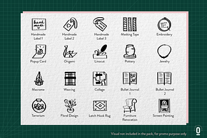 Arts And Crafts Hand-drawn Icon Pack