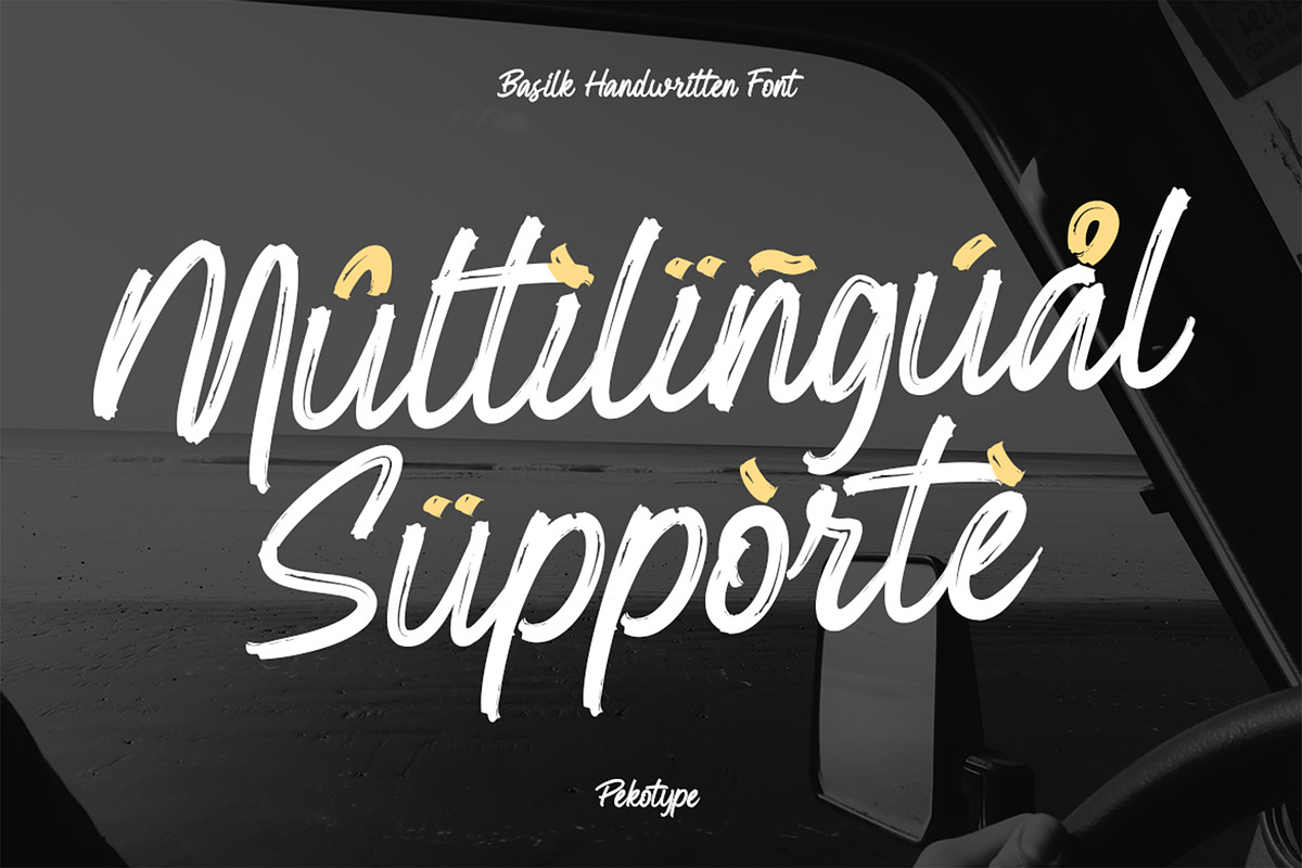 Basilk - Brush Handwritten Font, a Handwritten Font by Pekotype (Photo 4 of 14)