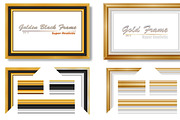 Luxury Realistic Golden Frame Set, a Background Graphic by Rafasya WorkArt (Thumbnail 1 of 3)