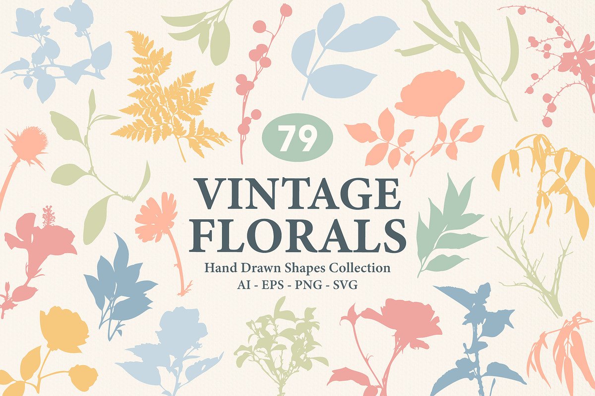 Vintage Floral Elements Atelier, an Object Graphic by Katrinelly (Photo 1 of 14)