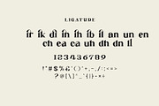 Bincal Ligature Serif Typeface, a Serif Font by Humaira_std (Thumbnail 7 of 8)
