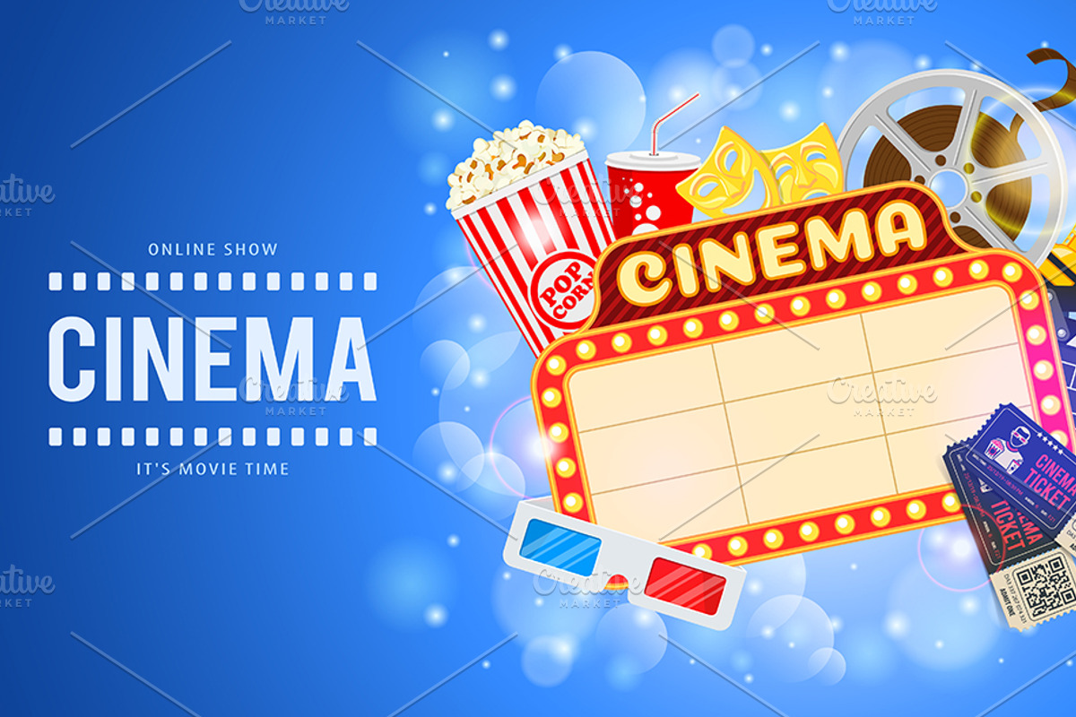 Cinema and Movie Themes, a Decorative Illustration by TAlex (Photo 2 of 6)