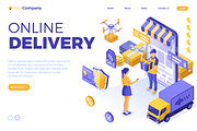 Online Internet Shopping Delivery, a Person Illustration by TAlex (Thumbnail 2 of 6)