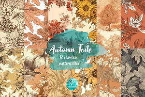 Autumn Toile Seamless Patterns