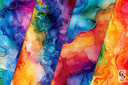 Rainbow Alcohol Ink Texture Pattern, a Pattern Graphic by Creative Store (Thumbnail 2 of 5)