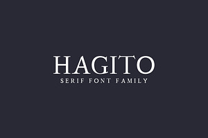 Hagito Serif Font Family Pack, a Serif Font by Creativetacos