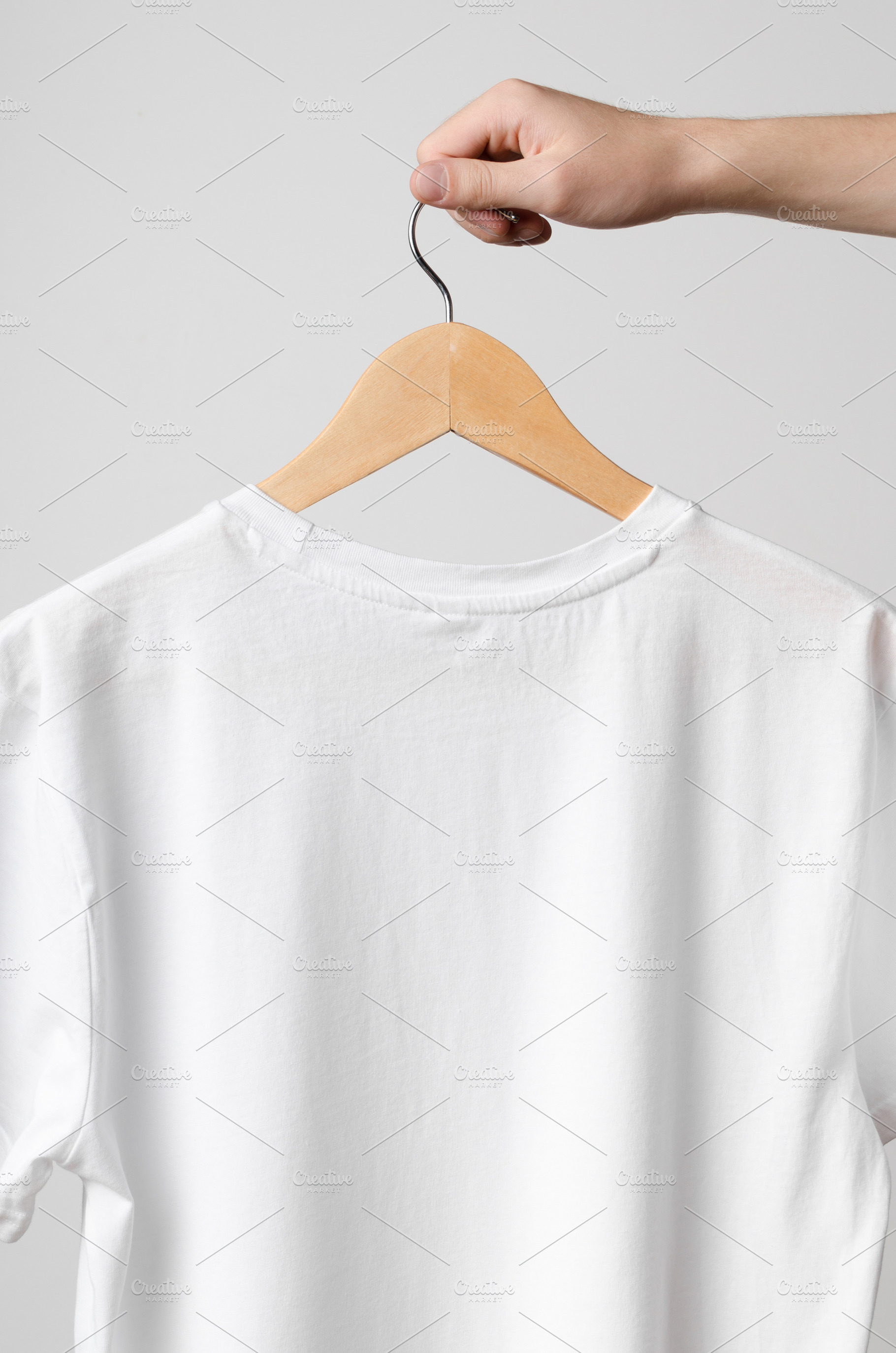 Men's crew neck t-shirt mockup JPEG, a Beauty & Fashion Photo by Shablon