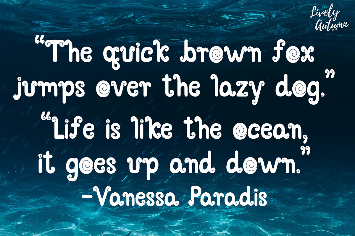 Ocean wave Font, a Symbol Font by LivelyAutumn11.11 (Photo 4 of 4)