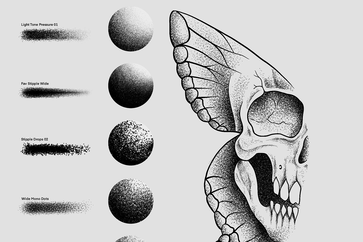 2 in 1 Tattoo Brushes for Procreate, a Brush Add-On by Nuclear Brushes (Photo 9 of 9)