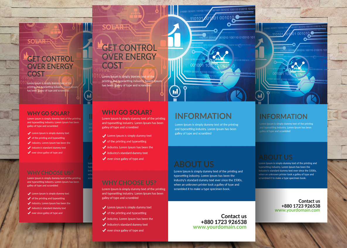 Energy Flyer Template, a Flyer Template by graphicforest