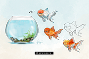 Procreate Mini Aquarium Brush Pack, a Brush Add-On by Artbykimmyw (Thumbnail 12 of 13)