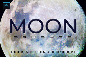 32 Planetary Moon Brushes