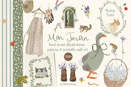 Spring Watercolor Illustrations