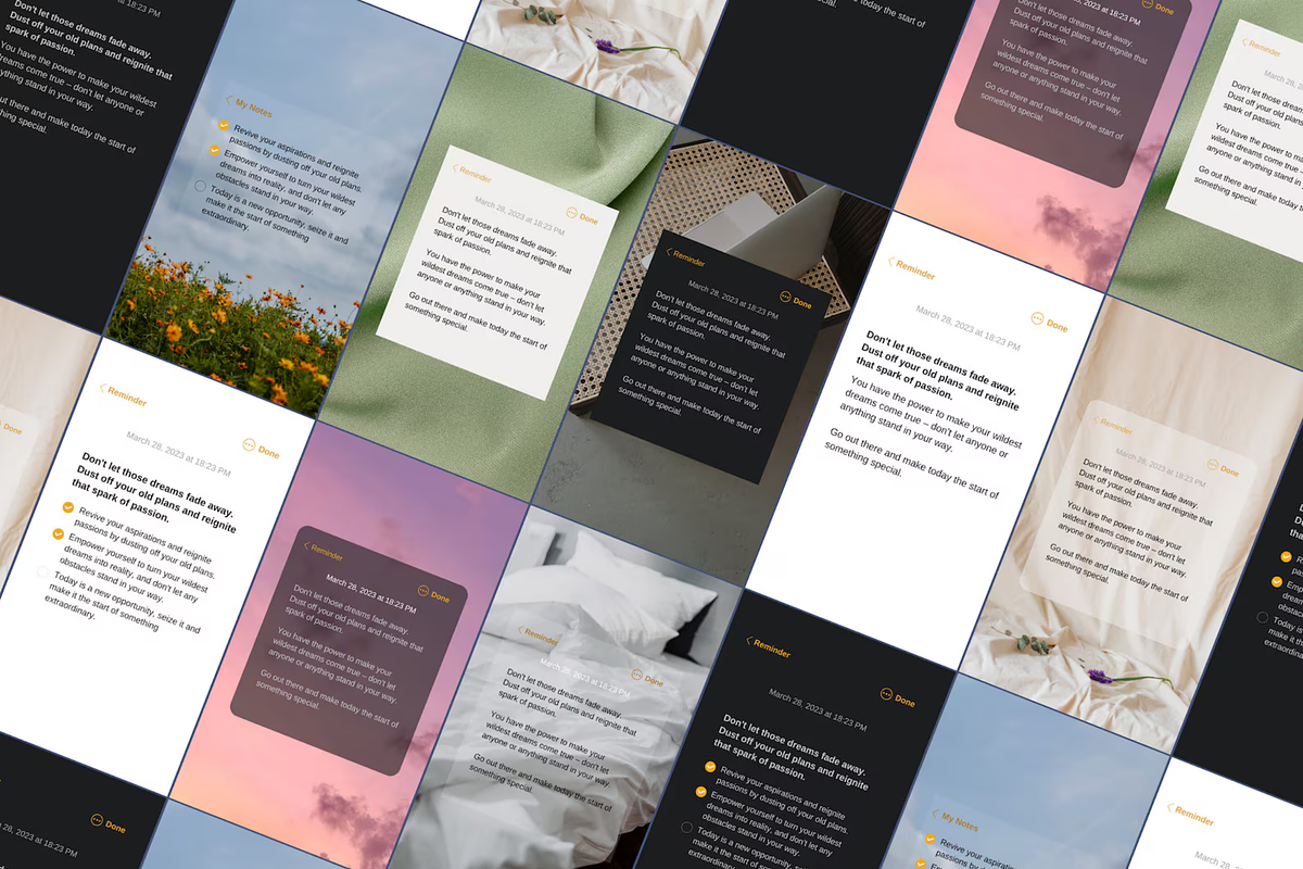 iPhone Notes Spotify Twitter Canva, a Social Media Template by Story Native (Photo 2 of 9)