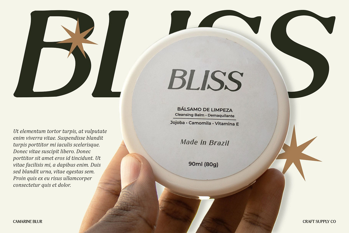 Camarine Blur, a Serif Font by Craft Supply Co. (Photo 7 of 8)