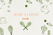 Tennis & Sport Icons + Marker Font, an Object Graphic by Laras Wonderland (Thumbnail 2 of 10)