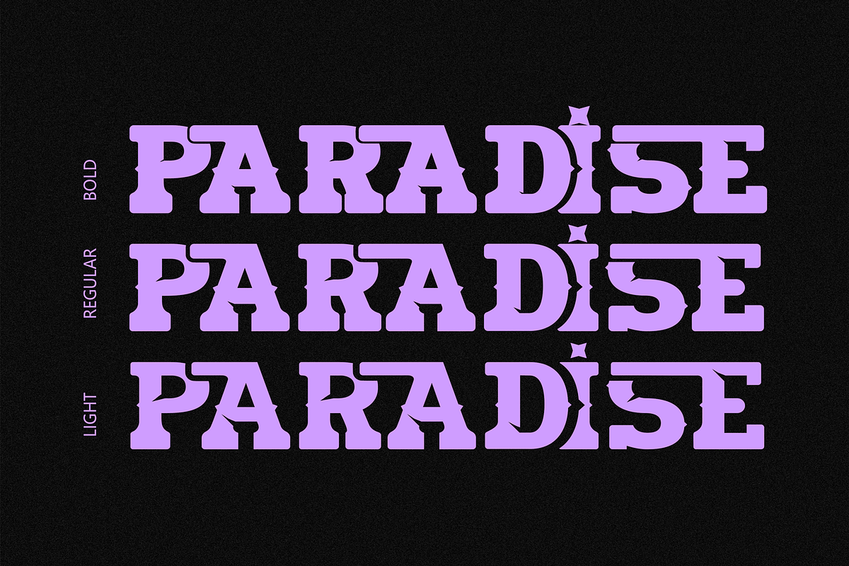 PARADISE | Bold Slab Serif Font, a Slab Serif Font by 177Studio (Photo 7 of 9)
