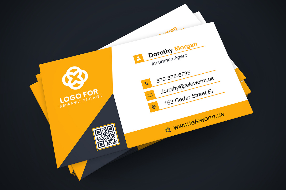 Minimalist Business Card PSD Template preview 2
