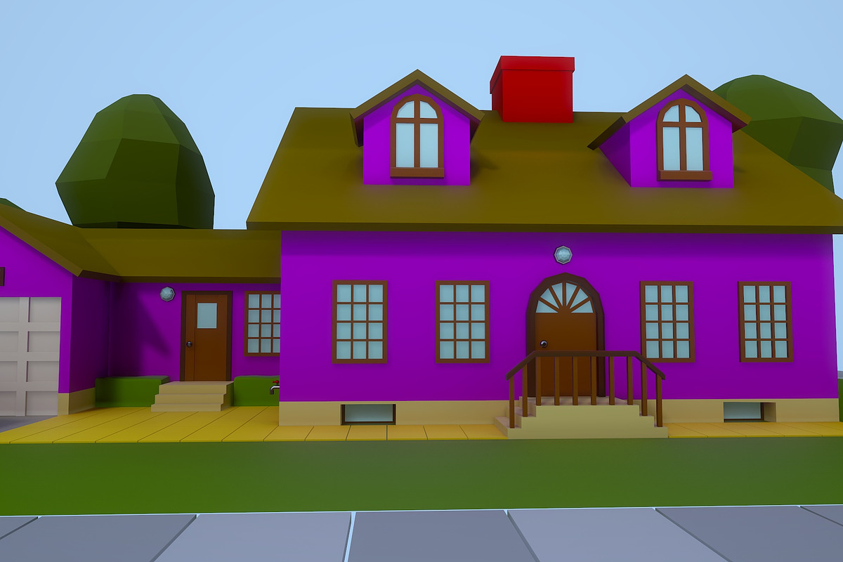 Low Poly House 2, an Architecture 3D Model by Midgardians (Photo 5 of 14)