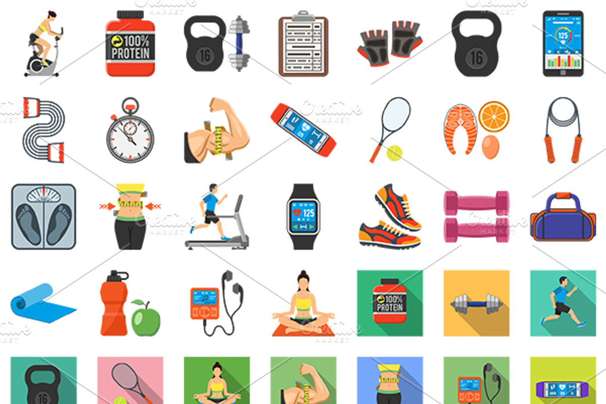 Fitness & Gym Themes, a Food Illustration by TAlex (Photo 7 of 7)