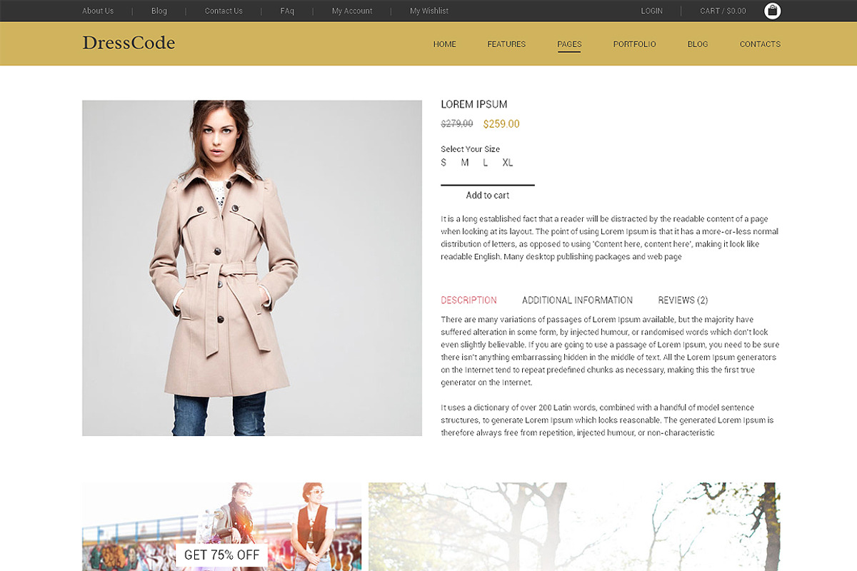 DressCode Bootstrap Site Themes, a Bootstrap Template by IceTemplates (Photo 3 of 3)