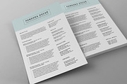 2 Pages Clean Resume CV - Pandora, a Resume Template by SNIPESCIENTIST (Thumbnail 2 of 4)