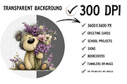Whimsical Summer Teddy Bear Clipart, an Illustration by Craft Nest (Thumbnail 2 of 6)