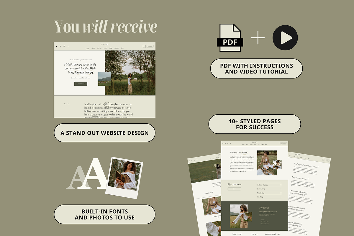 Therapist Squarespace Template, a Squarespace Template by Eden Origin Studio (Photo 6 of 11)