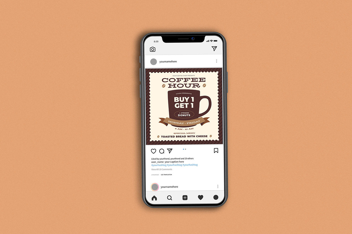 Coffee Hour Brown Cup, a Flyer Template by Me55enjah Design (Photo 3 of 4)