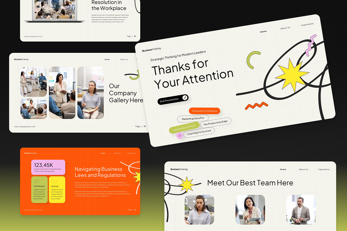 Business Training Presentation, a Presentation Template by Annora Studio (Photo 6 of 7)