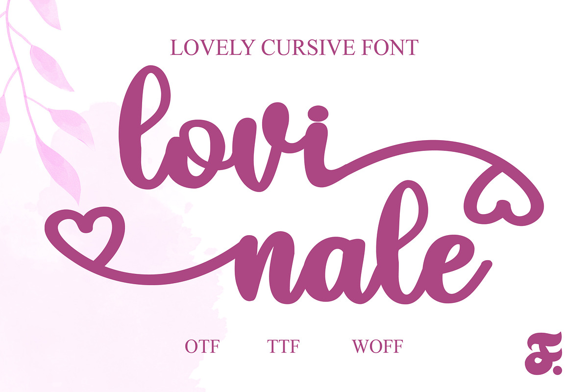Lovinale Lovely Swirl Script, a Script Font by Anomali Creatype (Photo 1 of 10)