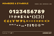 Leisure Suit | 70s Retro Font, a Sans Serif Font by Lauren Hodges (Thumbnail 10 of 13)