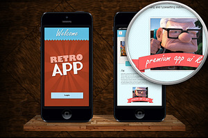 Retro App UI Kit