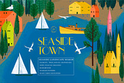 Seaside Town. Landscape maker., an Illustration by Dinkoobraz (Thumbnail 1 of 14)
