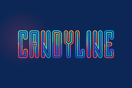 Candyline Colored display font, a Symbol Font by kaer_shop