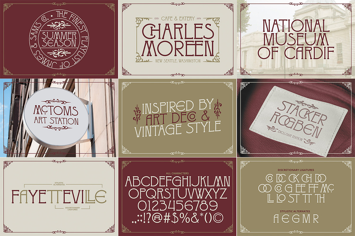Vintage Font Bundle 5, a Symbol Font by Vintage Division (Photo 12 of 12)