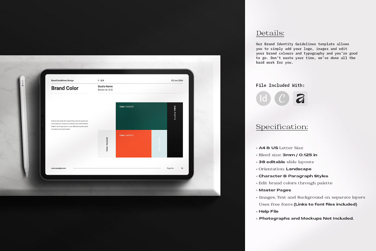 Brand Identity Guidelines Template, a Brochure Template by ArtisanaAura (Photo 2 of 14)