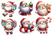 Quirky Santa Claus Christmas Clipart, an Illustration by Designworld (Thumbnail 2 of 5)