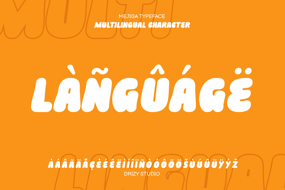 Mejiga - Fluffy Bold Font, a Sans Serif Font by Drizy (Photo 4 of 10)