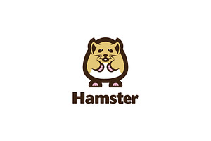 Hamster - Cartoon Animal Mascot Logo, a Branding & Logo Template by ashenterprise