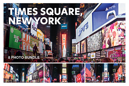 Times Square, NYC Night Photo Bundle