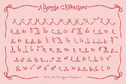 Amore House Curly Handwriting, a Handwritten Font by Sloulyfe (Thumbnail 8 of 9)