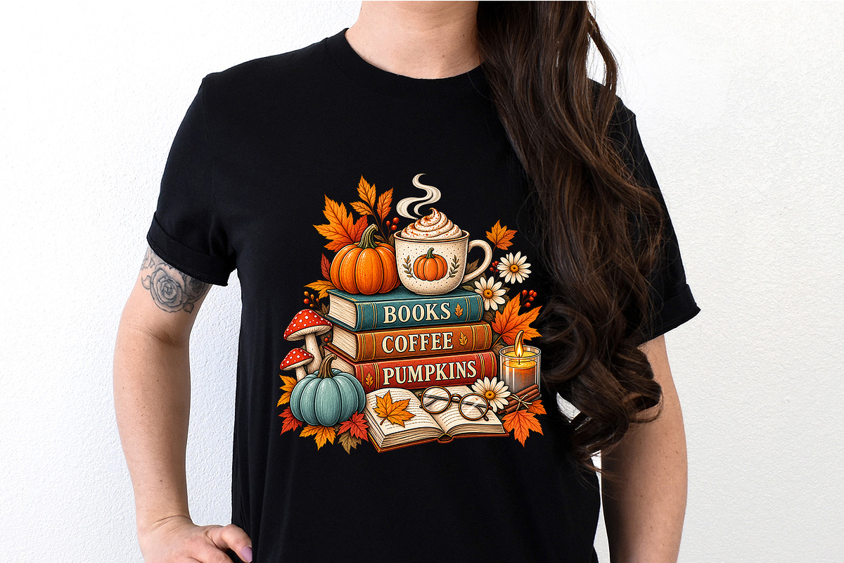 Books Coffee Pumpkins CozyAutumn PNG, an Object Graphic by Star Graphic Design (Photo 8 of 12)