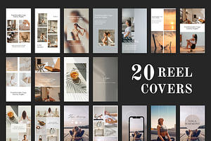 Minimal Yoga Instagra Template Canva