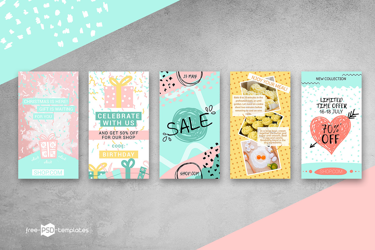 10 Animated Instagram Stories, a Social Media Template by Free-PSD-Templates (Photo 5 of 6)