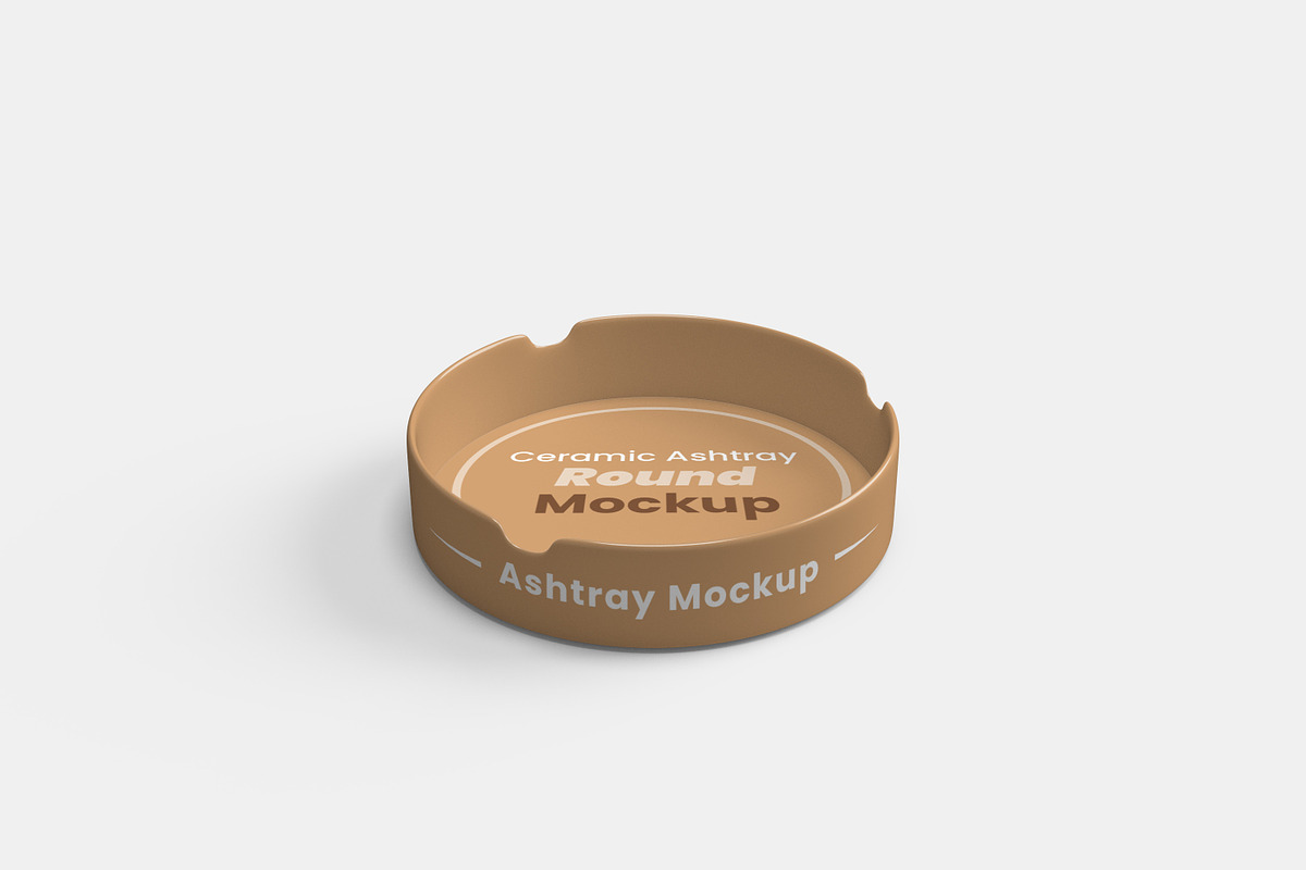 Round Ashtray Mockup 10 PSD, a Cups & Container Mockup by Akrinity Digital (Photo 2 of 6)