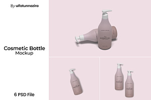Cosmetic Bottle Mockup, a Packaging Mockup by ulfatunnazira