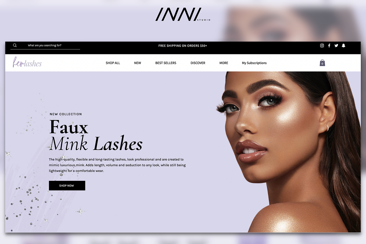 WIX Website Template | Her Lashes, a Wix Template by VVC Studio (Photo 1 of 4)