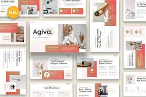 Agiva - Agency Creative GSlides, a Presentation Template by Fit-tee